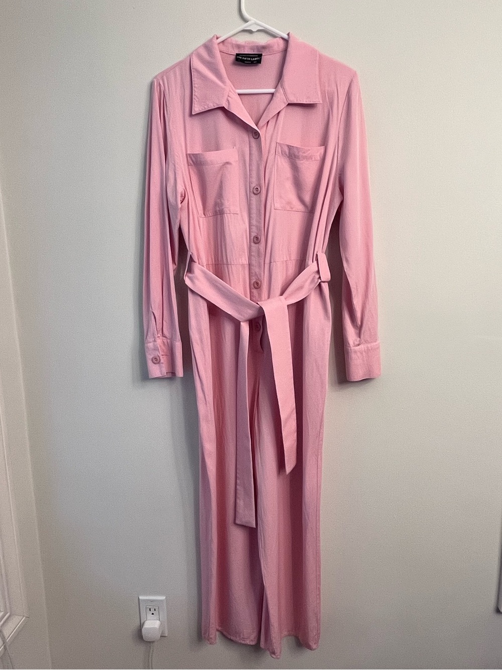 The Fifth Label Pink Utility- Style Jumpsuit